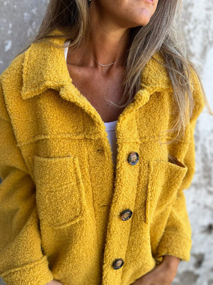 ALINA | SINGLE LAMB WOOL COAT